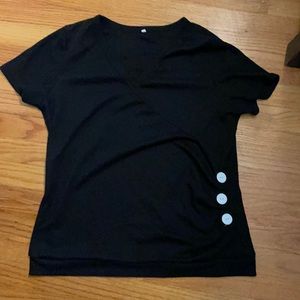 Black Cross Wrap shirt